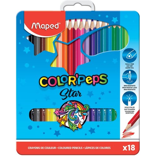 Maped drvene bojice COLOR`PEPS metal 1/18 Slike